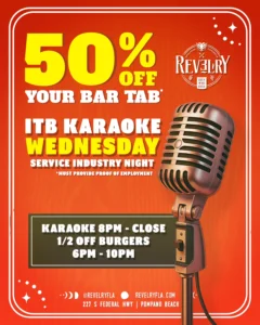 itb karaokE at Revelry Pompano Beach, near fort lauderdale events