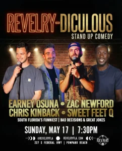 Stand up comedy at Revelry in Pompano Beach Events in Fort Lauderdale - revelryfla.com Stand up comedy at Revelry in Pompano Beach Events in Fort Lauderdale