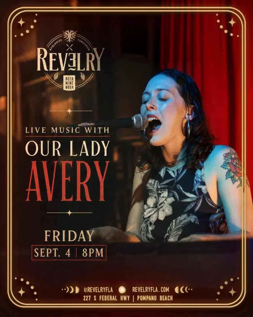 Live music near Margate at Revelry in Pompano Beach - revelryfla.com Live music near Margate at Revelry in Pompano Beach