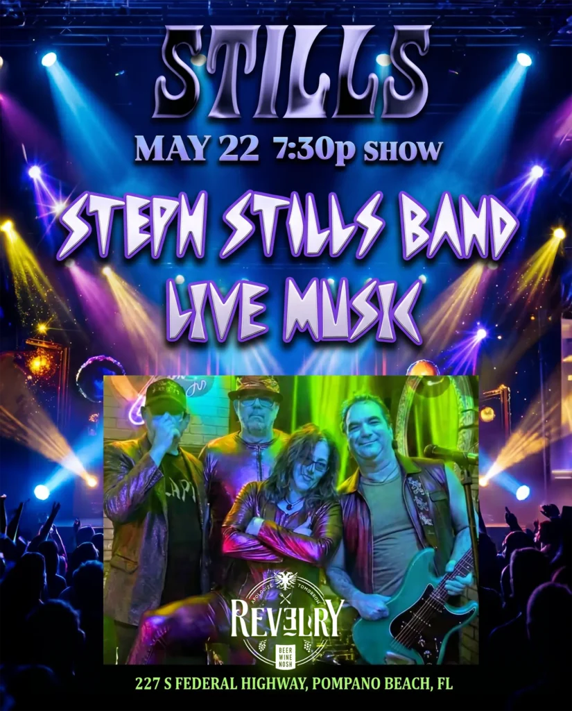 steph stills band live at Revelry in Pompano Beach