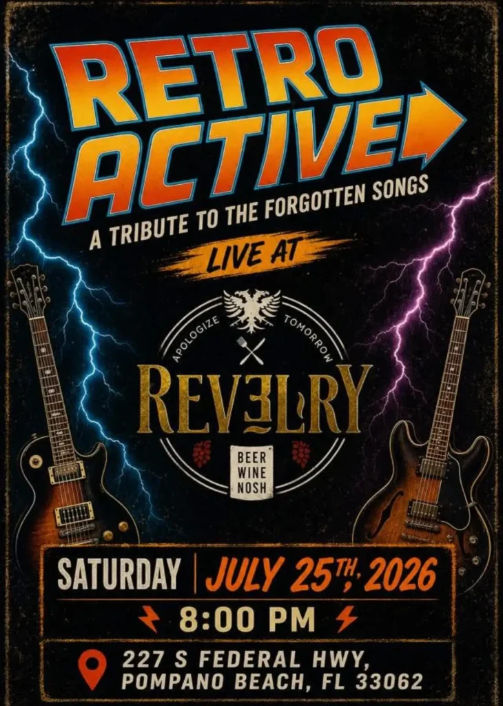 Retro Active at Revelry in Pompano Beach