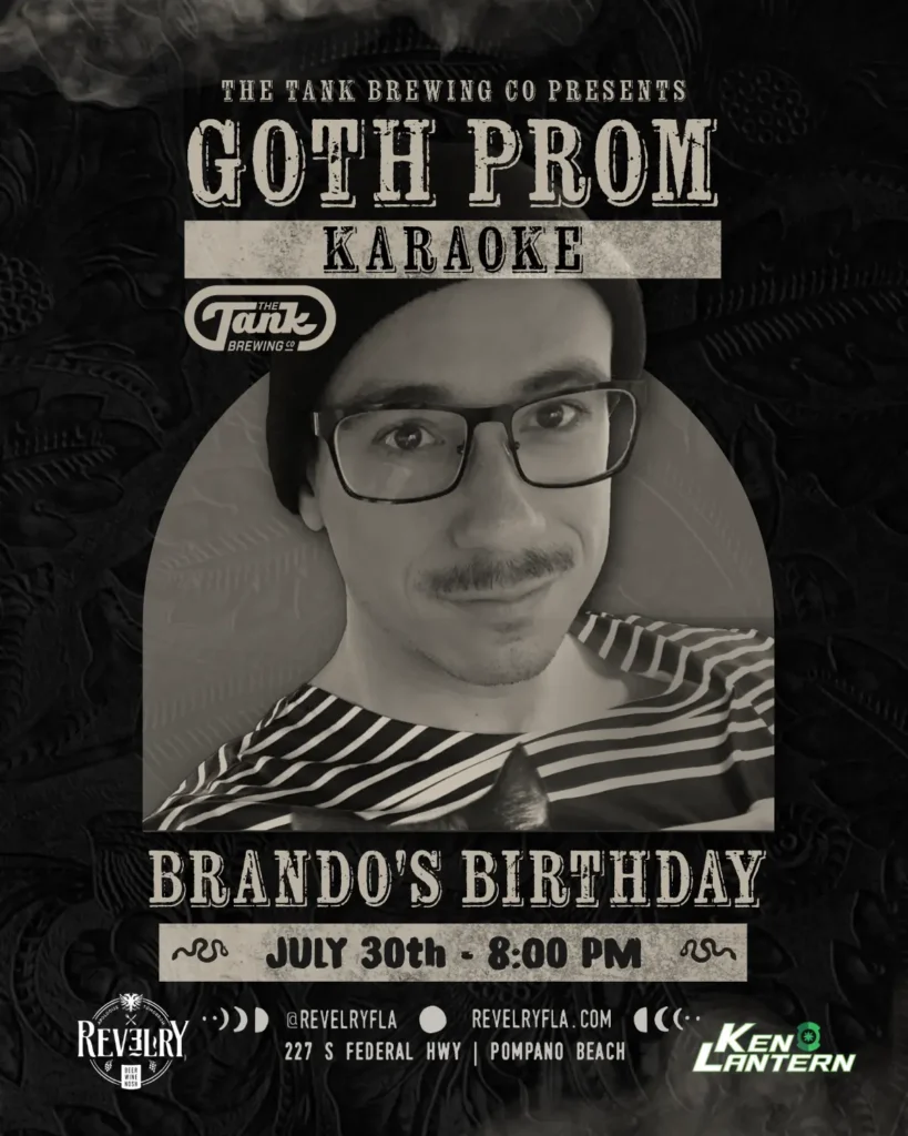 Goth Prom Karaoke at Revelry in Pompano Beach
