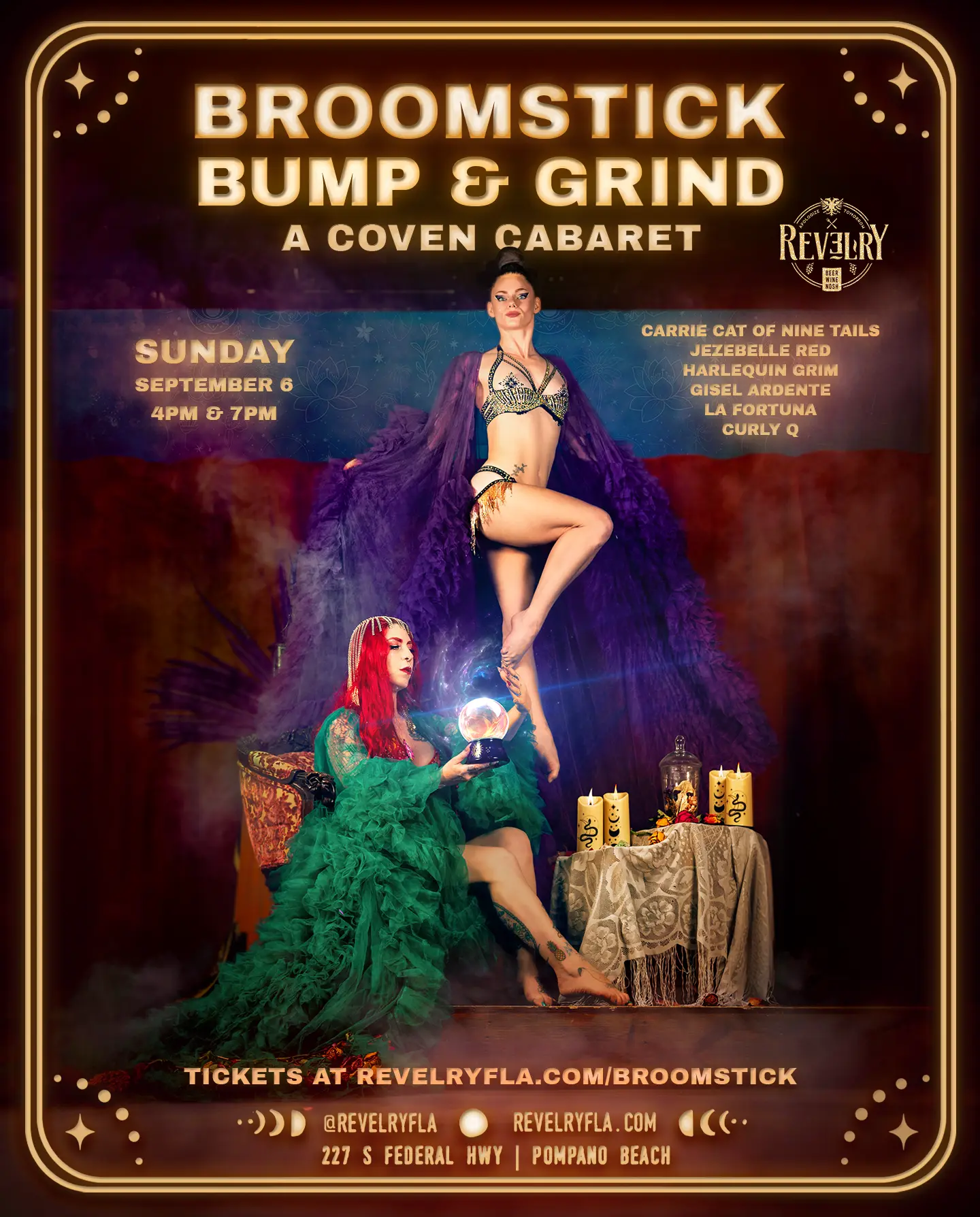 Events in Pompano Beach Broomstick Cabaret at Revelry