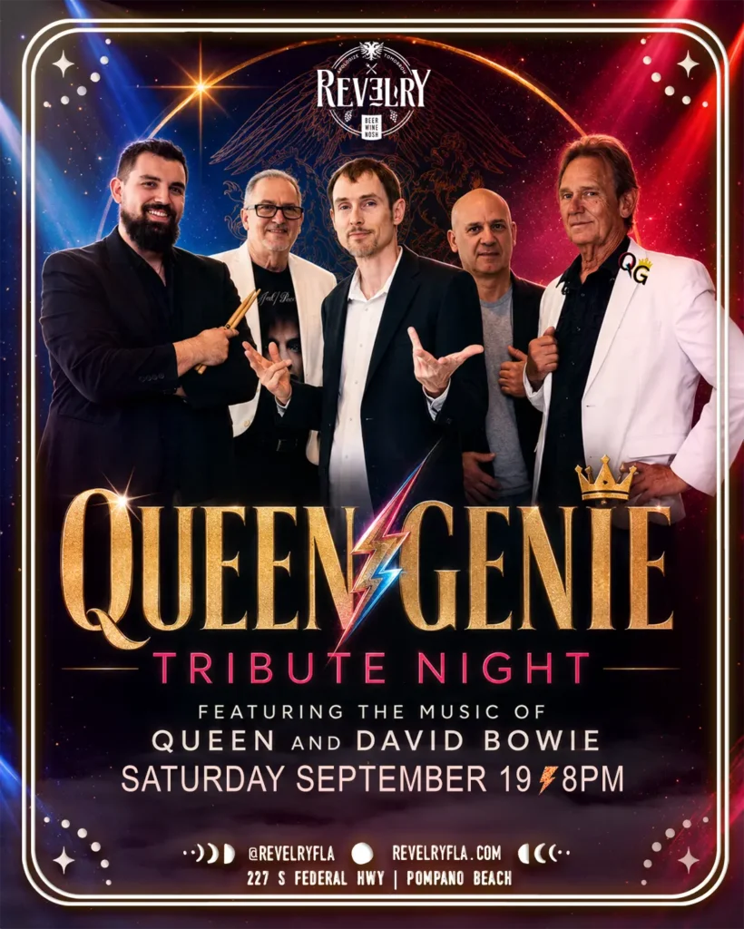 Tribute to David Bowie and Queen by Queen Geenie at Revelry in Pompano