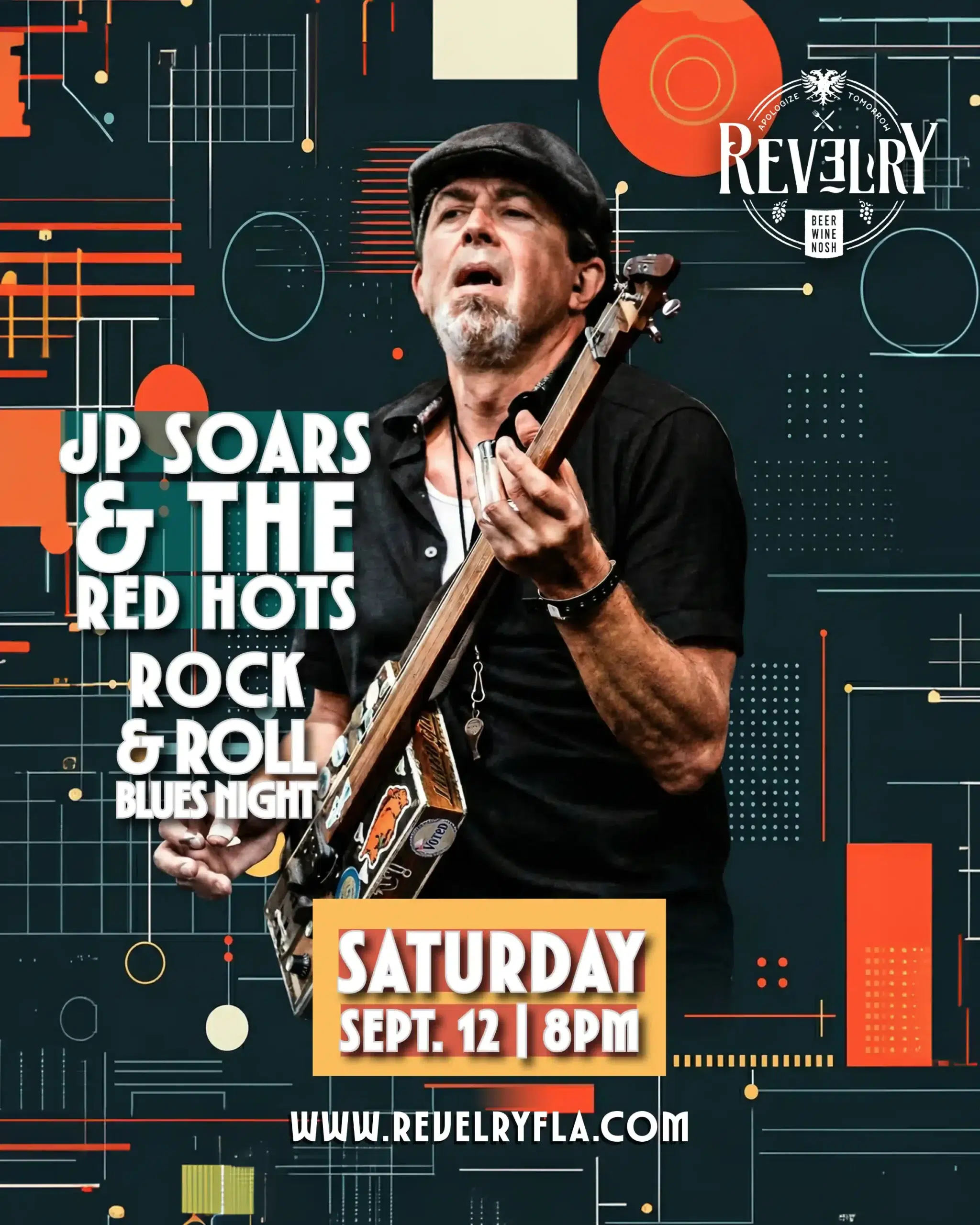 Live music near fort lauderdale with jp soars rock and blues night at revelry