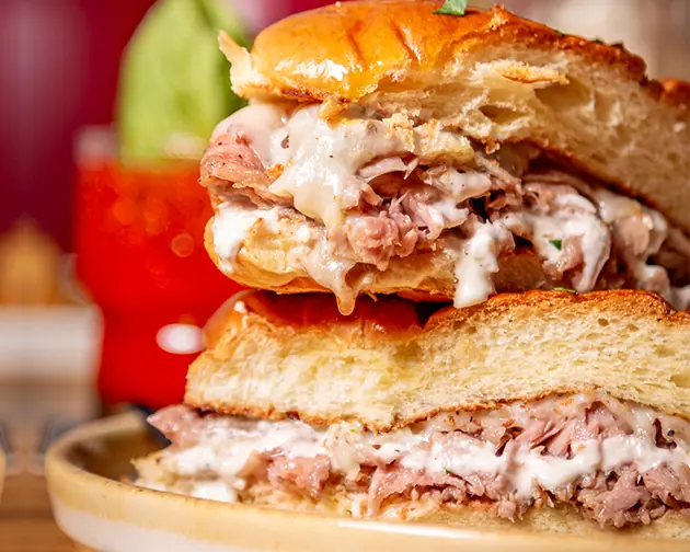 french dip at Revelry in Pompano Beach Restaurant